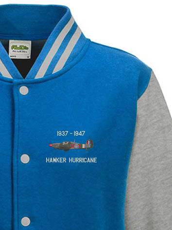Hurricane Nightfighter Sapphire Blue Varsity Jacket snippet Hurricane Nightfighter Sapphire Blue Varsity Jacket snippet