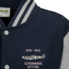 Spitfire D-Day Classic Military Aircraft Oxford Blue Varsity Jacket snippet