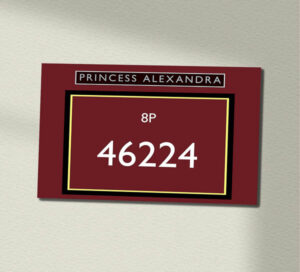 46224 BR(M) Red Sign with name 290 x 200 Wall Sign 46224 BR(M) Red Sign with name 290 x 200 Wall Sign