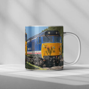 50021 and 50026 at Swanage 2023 Mug Right