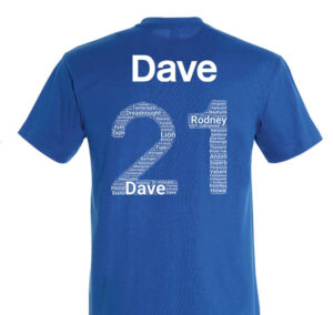 50021 Dave Football top royal blue back