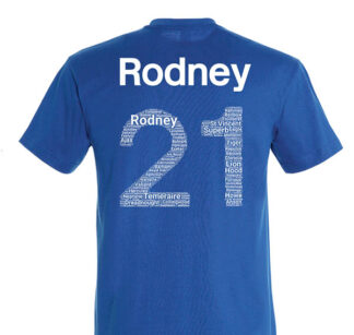 50021 Football top royal blue back