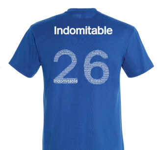 50026 Football top royal blue back