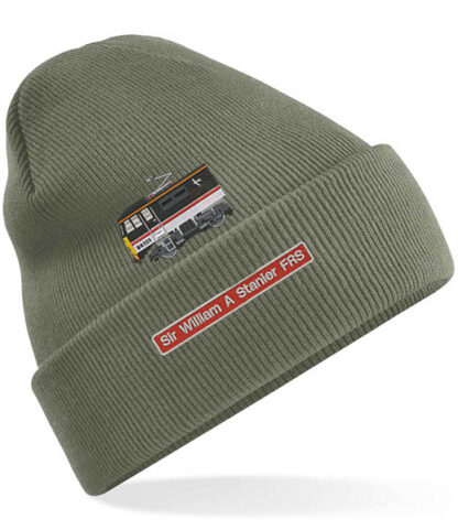 86101 IC Army Green Beanie with nameplate