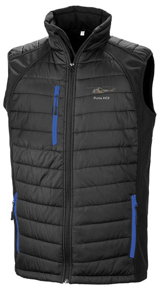 Black and Royal Blue Body Warmer Puma HC2