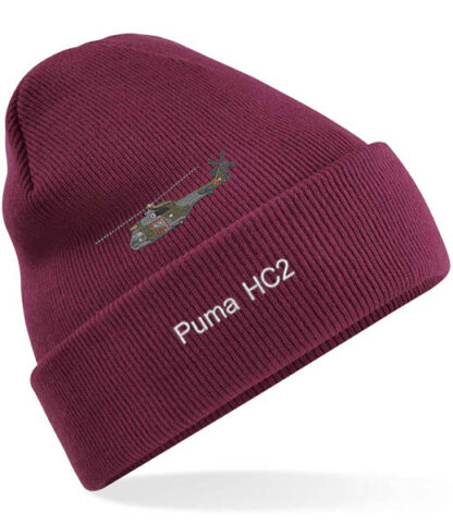 Burgundy Cuffed Beanie Puma HC2