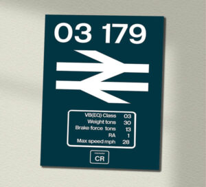Class 03 03179 BR Blue data panel Wall Sign