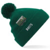 Class 20 Green D8075 v3 Bottle Green Pom Pom Beanie with number Class 20 Green D8075 v3 Bottle Green Pom Pom Beanie with number