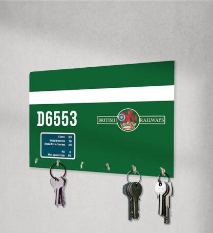 Class 33 D6553 green - need data panel A4 Key Hanger