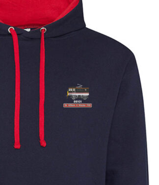 Class 86 86101 Intercity Swallow Navy and Red hoodie