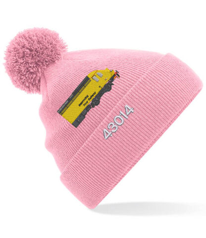 HST NWR Yellow 43014 v12 60 Buffers Pink Pom Pom Beanie with number