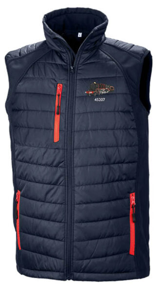 Navy and Red Body Warmer Black 5 45207