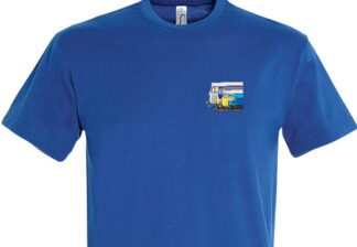 Royal Blue T-Shirt 50s Past and Present Breast