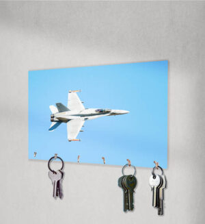 Top side view of a Finnish F-18 A4 Key Hanger Top side view of a Finnish F-18 A4 Key Hanger