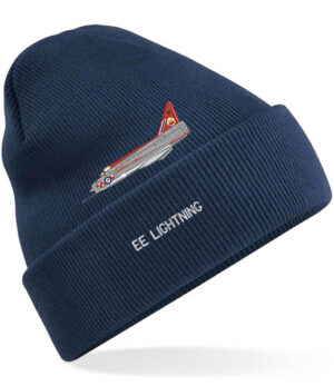 56 Sqn Lightning Navy Blue Beanie