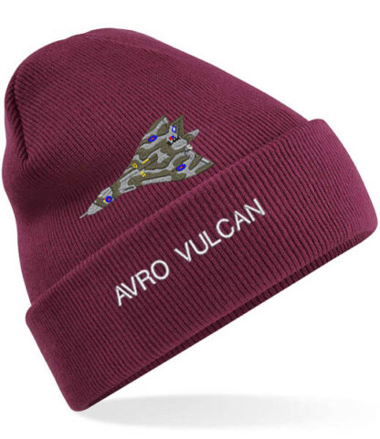 617 Sqn Vulcan Burgundy Beanie