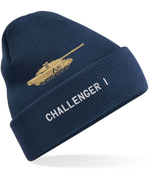 Challenger Tank Navy Blue Beanie Hat Challenger Tank Navy Blue Beanie Hat