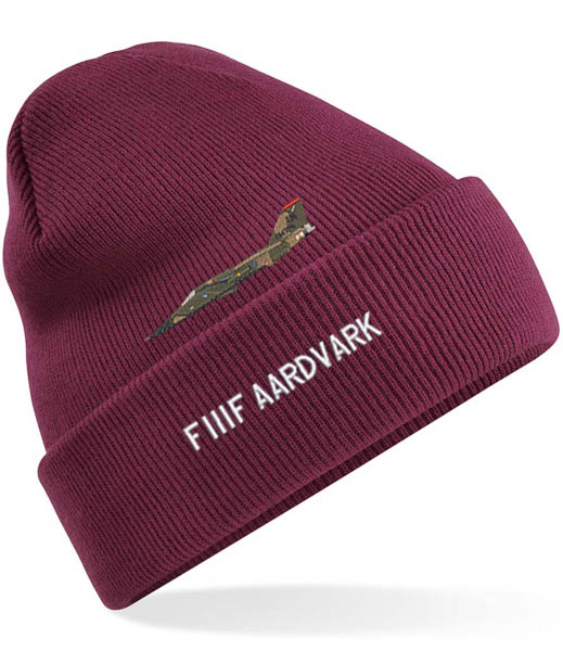 F111 Burgundy Beanie