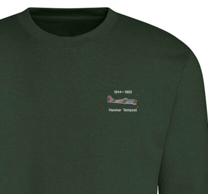 Forest Green Sweatshirt Hawker Tempest EDM 122 wing