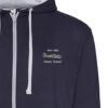 Navy and Heather zipped hoodie Hawker Tempest EDM 122 wing Navy and Heather zipped hoodie Hawker Tempest EDM 122 wing