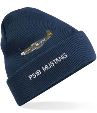 P51 Mustang Navy Blue Beanie