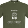 50021 Front and Side Line art Army Green T-Shirt 50021 Front and Side Line art Army Green T-Shirt