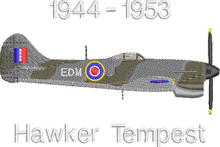 Hawker Tempest EDM 122 wing Hawker Tempest EDM 122 wing