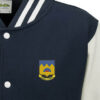 306 BG Abundance of Strength Navy Blue and White Varsity Jacket 306 BG Abundance of Strength Navy Blue and White Varsity Jacket