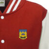 306 BG Abundance of Strength Red and White Varsity Jacket 306 BG Abundance of Strength Red and White Varsity Jacket