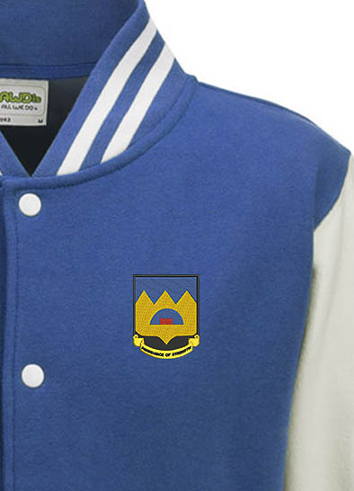 306 BG Abundance of Strength Royal Blue and White Varsity Jacket 306 BG Abundance of Strength Royal Blue and White Varsity Jacket