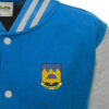 306 BG Abundance of Strength Sapphire Blue and Grey Varsity Jacket 306 BG Abundance of Strength Sapphire Blue and Grey Varsity Jacket
