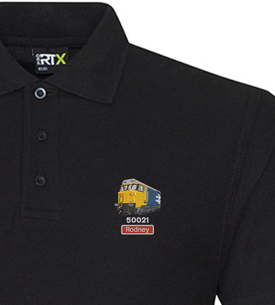 50021 Large Logo 2025 Black Polo 50021 Large Logo 2025 Black Polo
