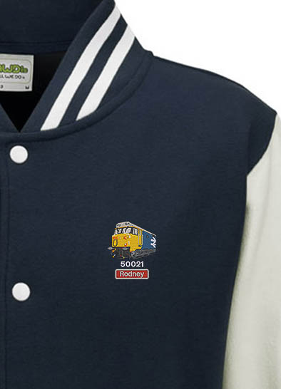 50021 Large Logo 2025 Navy Blue and White Varsity Jacket 50021 Large Logo 2025 Navy Blue and White Varsity Jacket