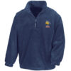 50021 Large Logo 2025 Navy Blue Zip Neck Fleece