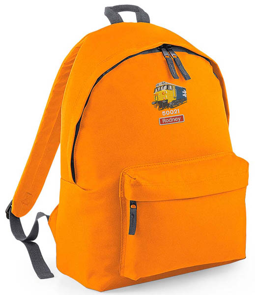 50021 Large Logo 2025 Orange Backpack