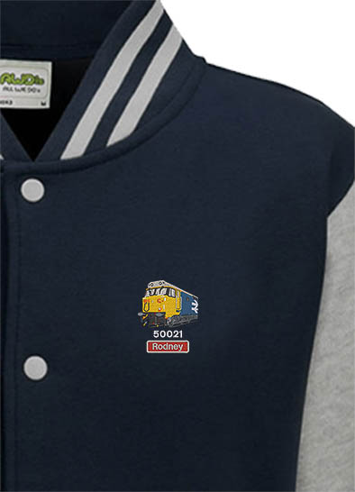 50021 Large Logo 2025 Oxford Blue and grey Varsity Jacket 50021 Large Logo 2025 Oxford Blue and grey Varsity Jacket