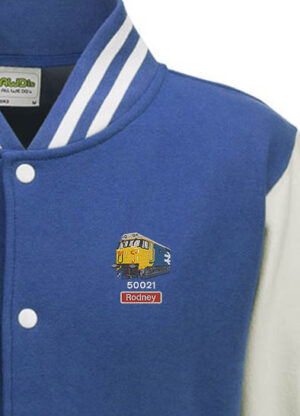 50021 Large Logo 2025 Royal Blue and White Varsity Jacket