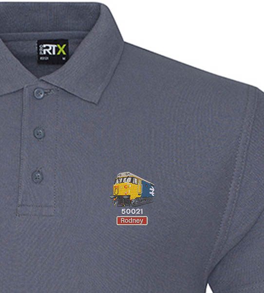 50021 Large Logo 2025 Seal Grey Polo 50021 Large Logo 2025 Seal Grey Polo