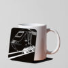 Class 43 HST Black Acrylic Mug Coaster Class 43 HST Black Acrylic Mug Coaster