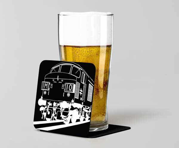 Class 45 Black Acrylic Beer Coaster Class 45 Black Acrylic Beer Coaster