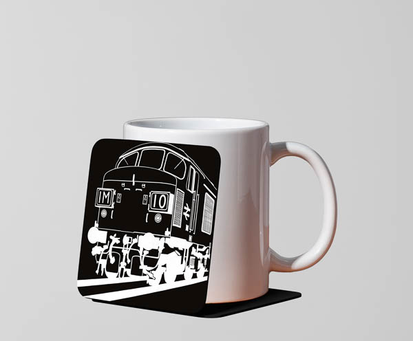 Class 45 Black Acrylic Mug Coaster Class 45 Black Acrylic Mug Coaster