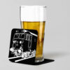 Class 50 Black Acrylic Beer Coaster Class 50 Black Acrylic Beer Coaster