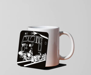 Class 50 Black Acrylic Mug Coaster