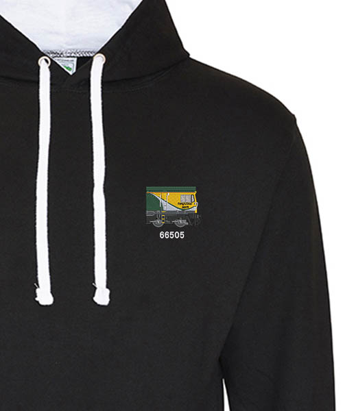 Class 66 66505 Freightliner Black and White hoodie