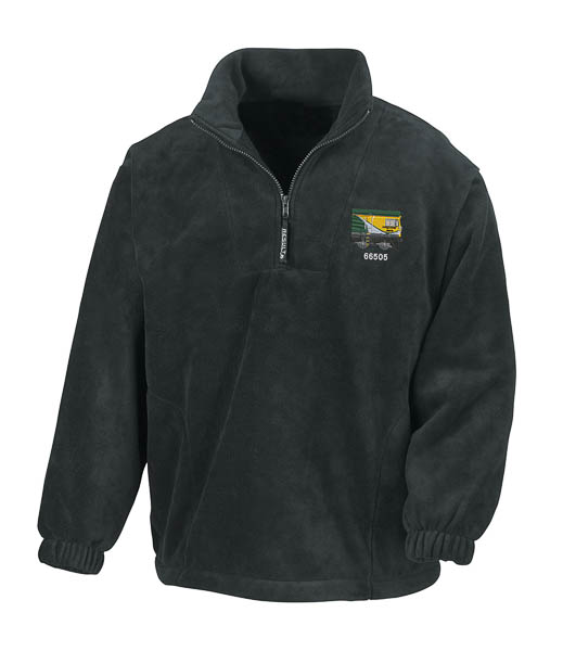 Class 66 66505 Freightliner Black Zip Neck Fleece