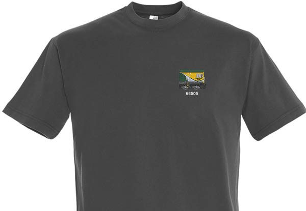 Class 66 66505 Freightliner Dark Grey T-Shirt Class 66 66505 Freightliner Dark Grey T-Shirt