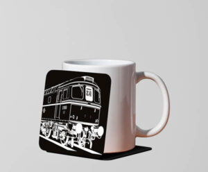 Green Class 33 Black Acrylic Mug Coaster