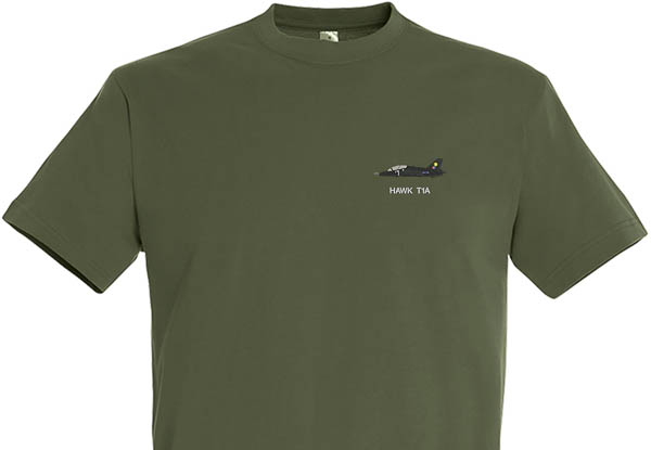 Hawk T1 19 Sqn Army Green T-Shirt Hawk T1 19 Sqn Army Green T-Shirt