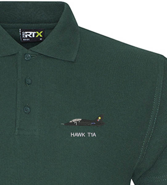 Hawk T1 19 Sqn Forest Green Polo