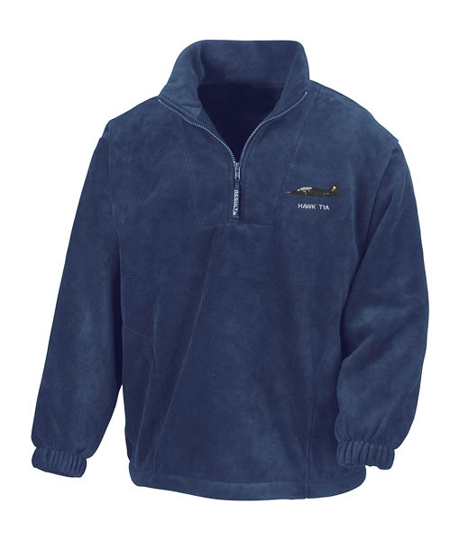 Hawk T1 19 Sqn Navy Blue Zip Neck Fleece